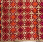 Phulkari Dupatta For Women Multicolor Traditional Embroidery Handmade Full Jaal Dupatta With Four side Gotta Size 2.25 Mtr x 0.95 Mtr - The Amritsar Store