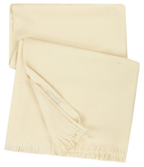 Pashmina Meditation Prayer Shawl For Men, Woolen Cashmere Handmade Handwoven Cream Unisex Wrap Shawl For Men Pashmina 0001 by Dhariwal. Unisex - The Amritsar Store