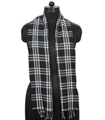 Check Republic - Black Grey Men's Muffler - The Amritsar Store