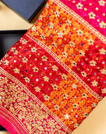 Phulkari Dupatta For Wedding Amritsar Handmade Embroidery Traditional Colorful Dupatta With Tassels Mangeta Color 2.15 Mtr x 1.00 Mtr - The Amritsar Store