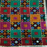 Multicolor Hand Embroidery Phulkari Dupatta with Mirror Work and Gotta Patti by The Amritsar Store - The Amritsar Store