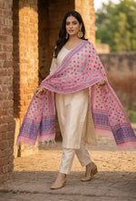 Phulkari Dupatta – Hand Embroidered Pink Dupatta for Women | The Amritsar Store - The Amritsar Store