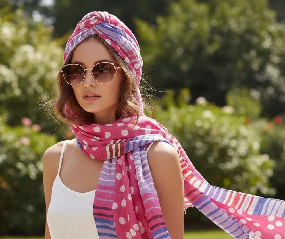 The Amritsar Store ,Polka Dots Scarf For Women - The Amritsar Store