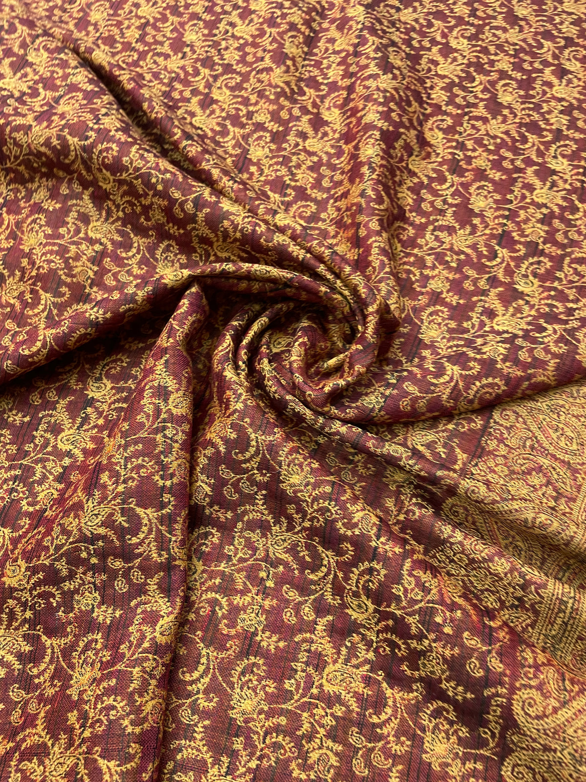 The Amritsar Store Kashmiri Jaal Shawl with Intricate Floral Weave – Reversible Wool Shawl for Elegant Winter Wear