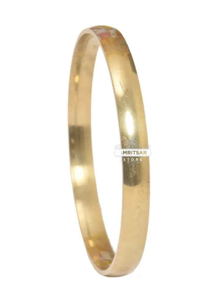 Punjabi Brass Kada (Plain) 6 mm Thickness by The Amritsar Store - The Amritsar Store