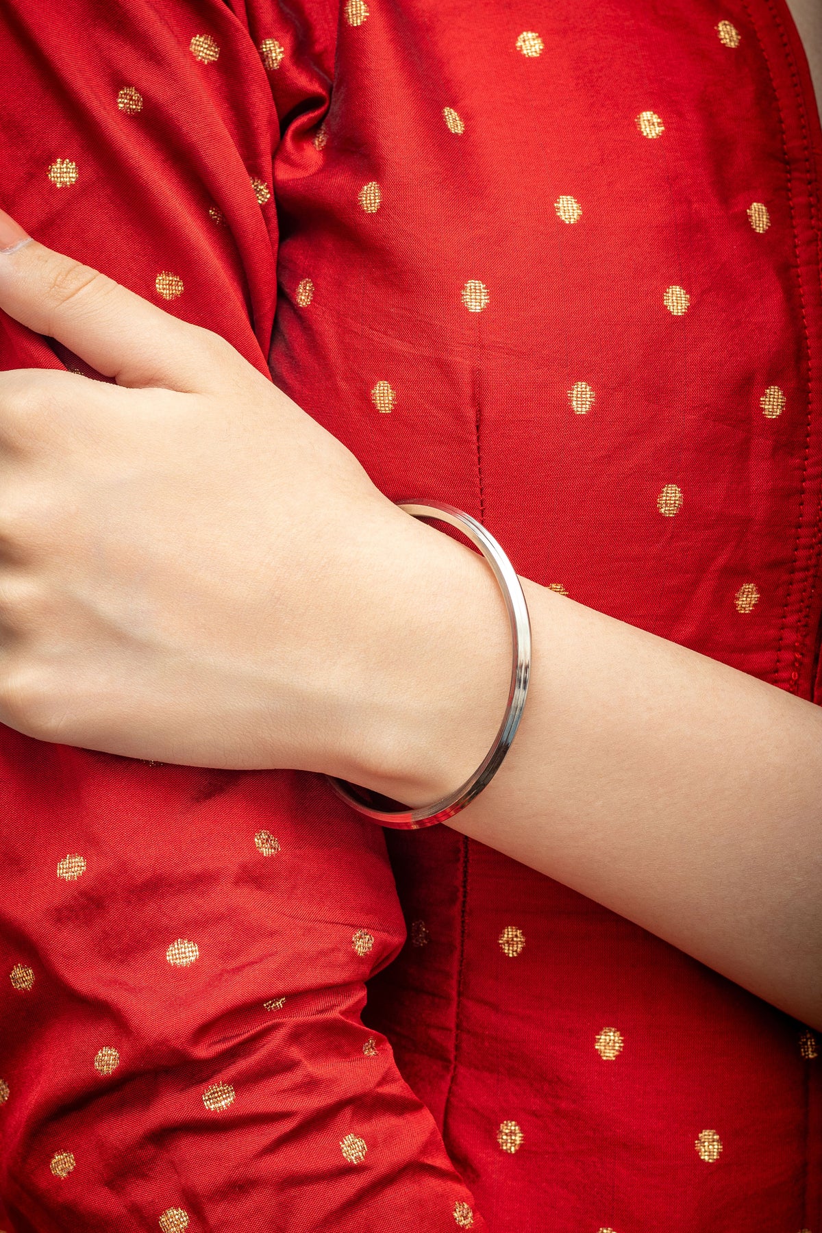 Punjabi stainless steel kada for women and kids with smooth edges and 2mm thickness by The Amritsar Store