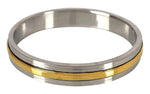 Punjabi men’s heavy 8mm Kada in stainless steel and brass by The Amritsar Store, thick traditional Sikh bangle for daily wear