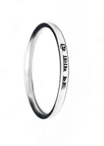 Punjabi men’s stainless steel Kada laser marked with “Jai Mata Di” devotional engraving by The Amritsar Store, polished religious Sikh bangle for daily wear