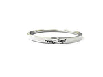 Stainless Steel Sun Sign Unisex Punjabi Kada with engraved zodiac symbol by The Amritsar Store, sleek silver finish bracelet for men and women