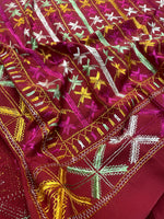 Multicolor Punjabi embroidered Phulkari Bagh dupatta for women by The Amritsar Store with traditional handcrafted ethnic embroidery