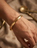 Pure Punjabi Brass Kada for Men with Edges By The Amritsar Store - The Amritsar Store