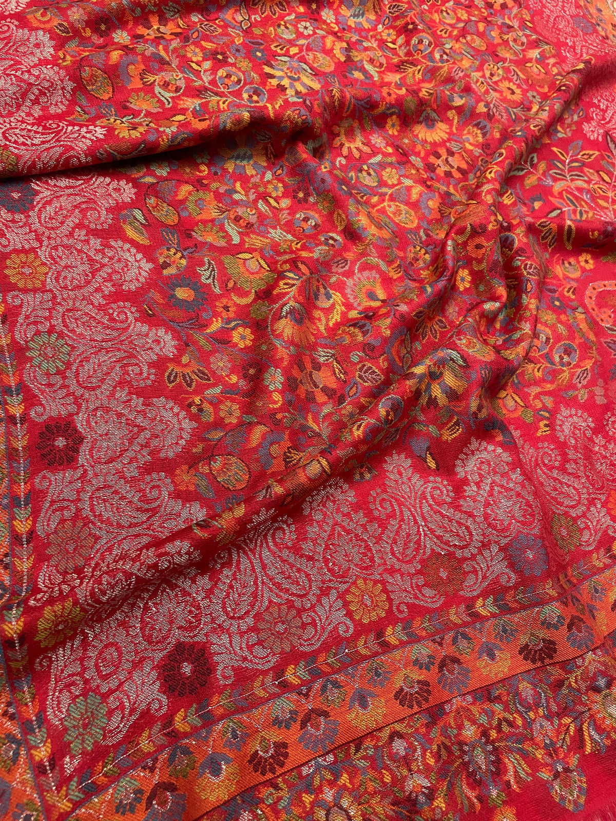 Women's Stole – Handcrafted Weave with Traditional Zari Border | The Amritsar Store - The Amritsar Store