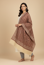 The Amritsar Store Reversible Self-Weave Shawl – Premium Soft Wool Wrap for Elegant Winter Style
