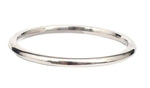 Round metallic stainless steel kada for men, 5 mm thickness, plain smooth design with no edges by The Amritsar Store