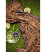 The Amritsar Store ,Golden Yellow Base Multicolored Floral & Paisley Shawl - The Amritsar Store