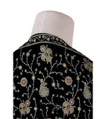 The Amritsar Store Womens Black Hand Embroidered Stole – Elegant Wool Wrap for Women - The Amritsar Store