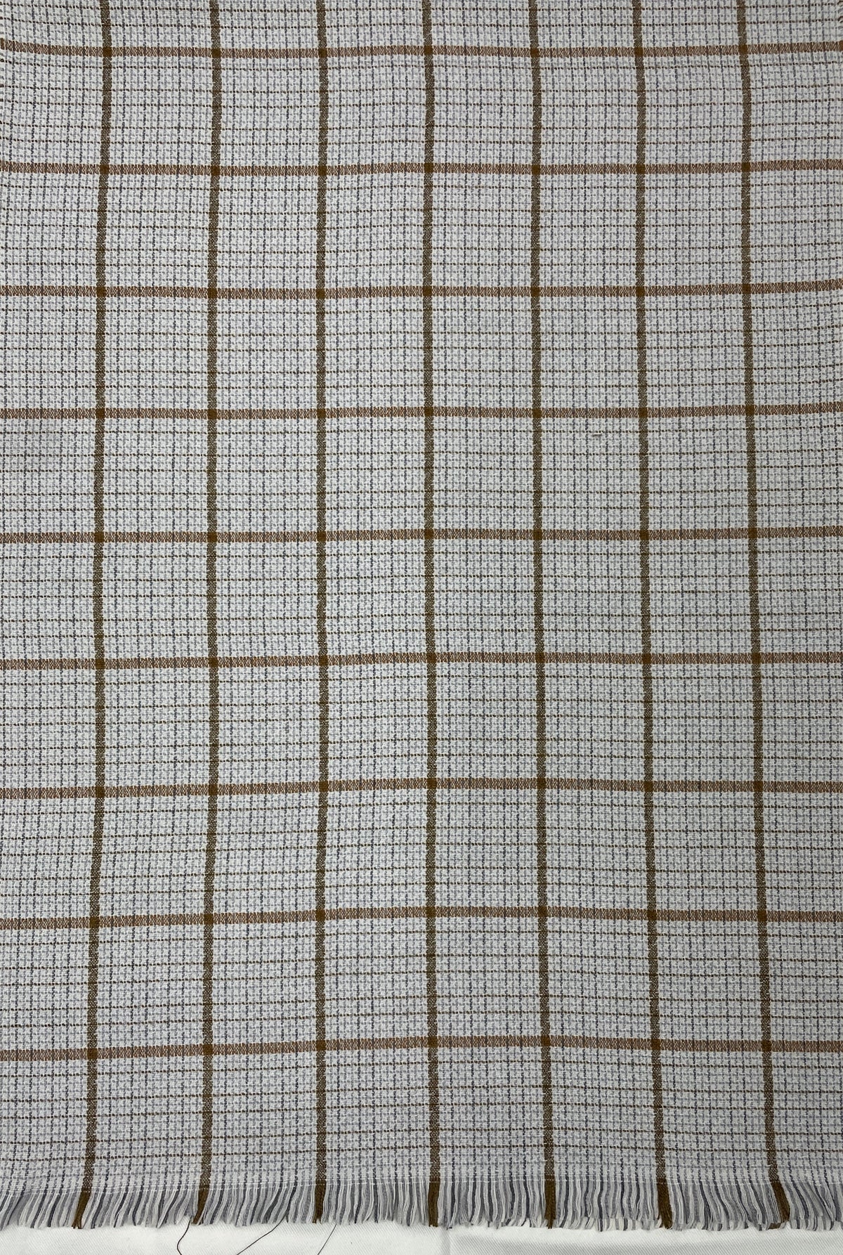 "Modern Grey Checkered Scarf, Lightweight and Stylish Winter Wrap for Men and Women by The Amritsar Store"