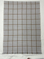 "Modern Grey Checkered Scarf, Lightweight and Stylish Winter Wrap for Men and Women by The Amritsar Store"