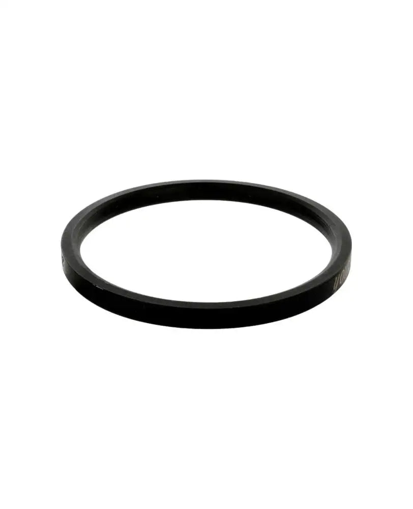 Black stainless steel plain kada bracelet with 0.2 inch thickness and smooth polished finish by The Amritsar Store