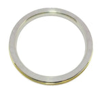 Stainless Steel Kada with Thin Brass Line – 10 MM Thick by The Amritsar Store - The Amritsar Store