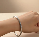 Stainless Steel Punjabi Kada with Edges, 0.1" and 0.2" thickness options, durable polished finish by The Amritsar Store