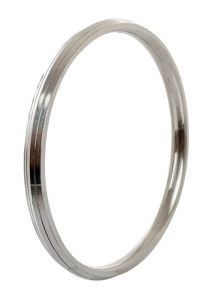 Stainless Steel Punjabi Kada with Edges, 0.1" and 0.2" thickness options, durable polished finish by The Amritsar Store
