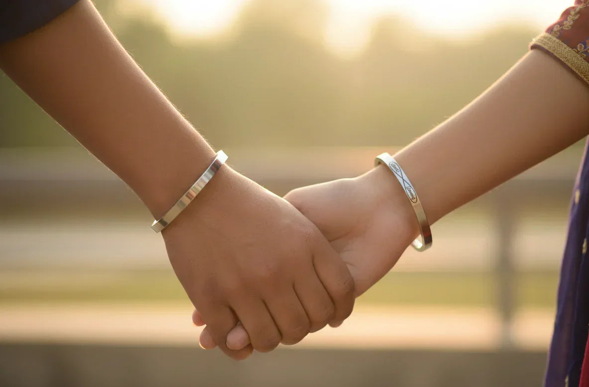 Stainless Steel Unisex Infinity Symbol Customised Kada By The Amritsar Store - The Amritsar Store