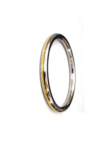 Steel and Brass Curved Edges Sikh Punjabi Kada For Men By The Amritsar Store - The Amritsar Store