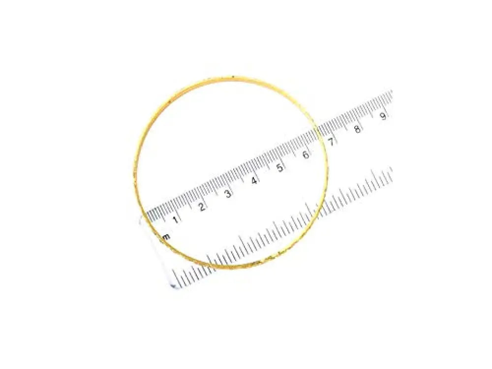 Steel and Brass With Edges Bangle Punjabi Kada For Men & Women 0.1 Inch Slim By The Amritsar Store - The Amritsar Store