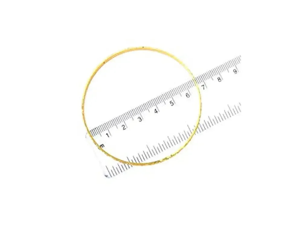 Steel and Brass With Edges Bangle Punjabi Kada For Men & Women 0.1 Inch Slim By The Amritsar Store - The Amritsar Store