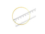 Steel and Brass With Edges Bangle Punjabi Kada For Men & Women 0.1 Inch Slim By The Amritsar Store - The Amritsar Store