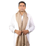 Striped Subtle Fine Wool Light Weight shawl - The Amritsar Store