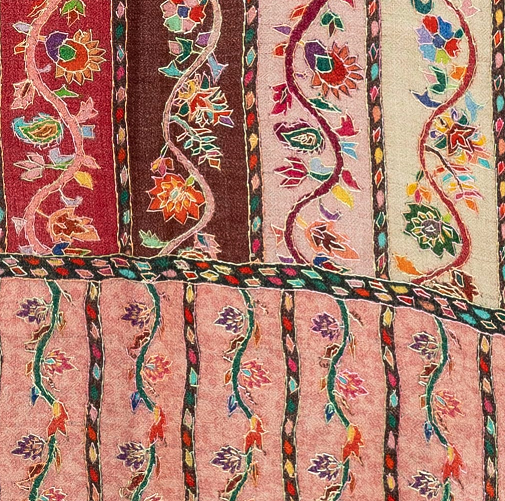 Women's Shawl, Heritage Collection Kalamkari Kashmiri Shawl, Pashmina Shawl For Women, Large Wrap Shawl For Women & Men - The Amritsar Store