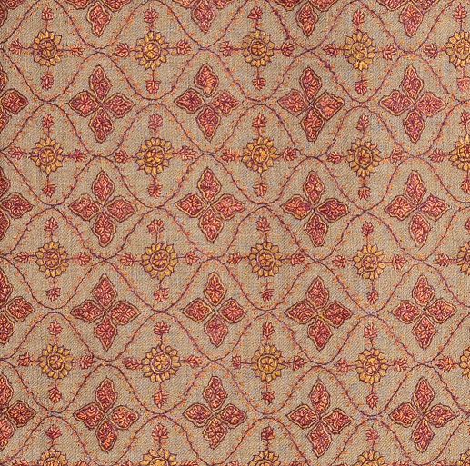 Women's Beige Shawl, Sozni Hand Embroidered Pashmina Shawl For Women, Soft Women Wraps, Heritage Shawls, Large Wool Wrap, Authentic Kashmiri Shawls - The Amritsar Store