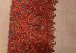 Meditation Shawl With Four Side Kashmiri Needle Embroidery, Light Weight Shawl, Soft Wool Shawl, Pashmina Shawl, Large Blanket Shawl .Unisex - The Amritsar Store