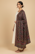 "The Amritsar Store Kashmiri Kaani Shawl – Fine Wool, Vibrant Embellished Border"
