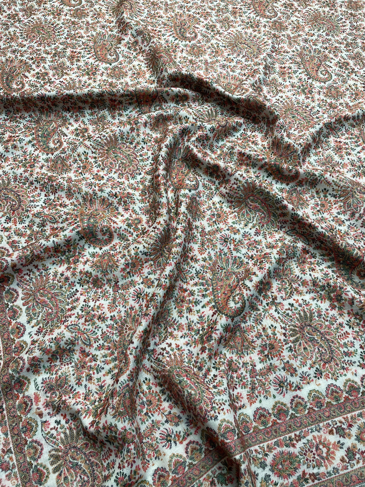 The Amritsar Store Mens Fine Wool Kani Shawl – Paisley Pattern , Shawl For Men - The Amritsar Store