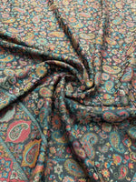 The Amritsar Store Black Kashmiri Jaal Shawl – Rich Multicolor Floral & Paisley Design , Shawl For Men - The Amritsar Store