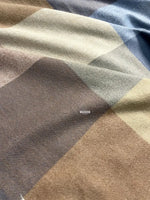 The Amritsar Store Brown, Beige & Grey Check Wool Scarf with Classic Plaid Pattern