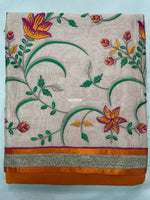 The Amritsar Store Chanderi Embroidered Unstitched Suit with Dupatta - The Amritsar Store