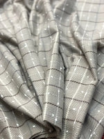 Beige White Checked Wool Scarf for Women – Soft Winter Scarf | The Amritsar Store - The Amritsar Store