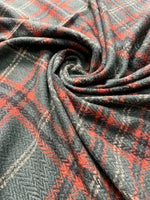 Green Rust Beige Checked Wool Scarf – Soft Winter Scarf Unisex | The Amritsar Store - The Amritsar Store