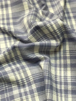 Grey Ivory Checked Wool Scarf – Soft Winter Scarf for Men & Women | The Amritsar Store - The Amritsar Store