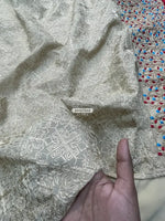 The Amritsar Store Georgette Kurti with Red & Blue Floral Borders - The Amritsar Store