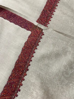 The Amritsar Store Hand Embroidered Kashmiri Shawl Paisley Embroidered in four corners,Warm,Light weight, Shawl For Men - The Amritsar Store