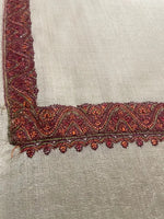 The Amritsar Store Hand Embroidered Kashmiri Shawl Paisley Embroidered in four corners,Warm,Light weight, Shawl For Men - The Amritsar Store