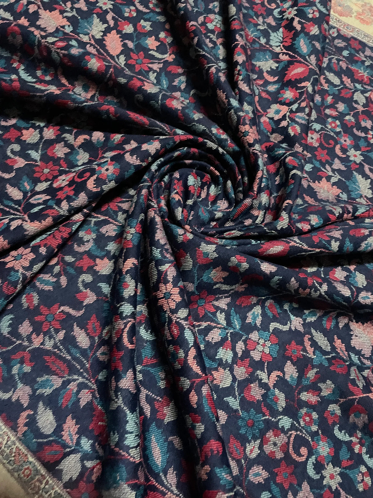 Women's Kashmiri Shawl – Floral Jaal Weave Designer Wrap | The Amritsar Store - The Amritsar Store