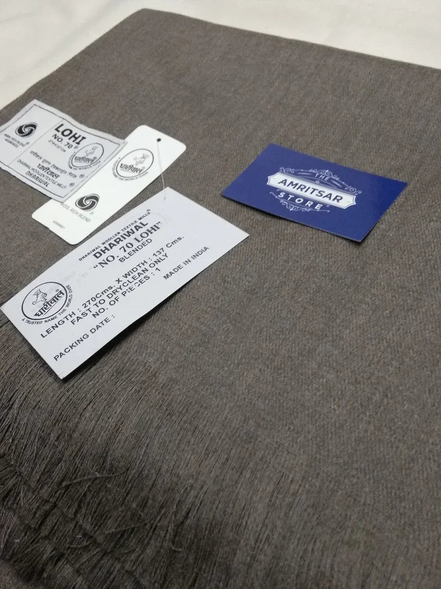Shawl For Men, Large Wool Wrap, Wool Rich Shawl, Meditation Shawl, Pashmina Shawl, Shawl For Women Lohi No. 70 by Dhariwal. Unisex - The Amritsar Store