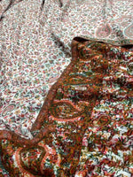 The Amritsar Store Men’s Cream Kani Jaal Shawl – Multicolor Paisley & Floral Weave - The Amritsar Store