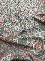 The Amritsar Store Men’s Cream Kani Jaal Shawl – Multicolor Paisley & Floral Weave - The Amritsar Store